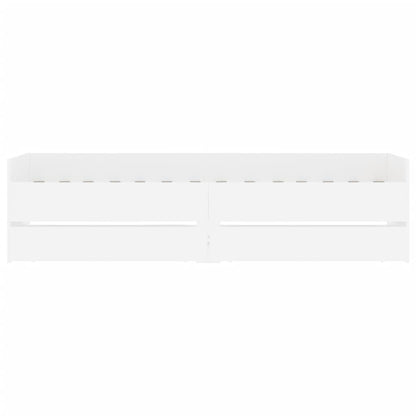 Bed Frame with Drawers without Mattress White 90x200 cm