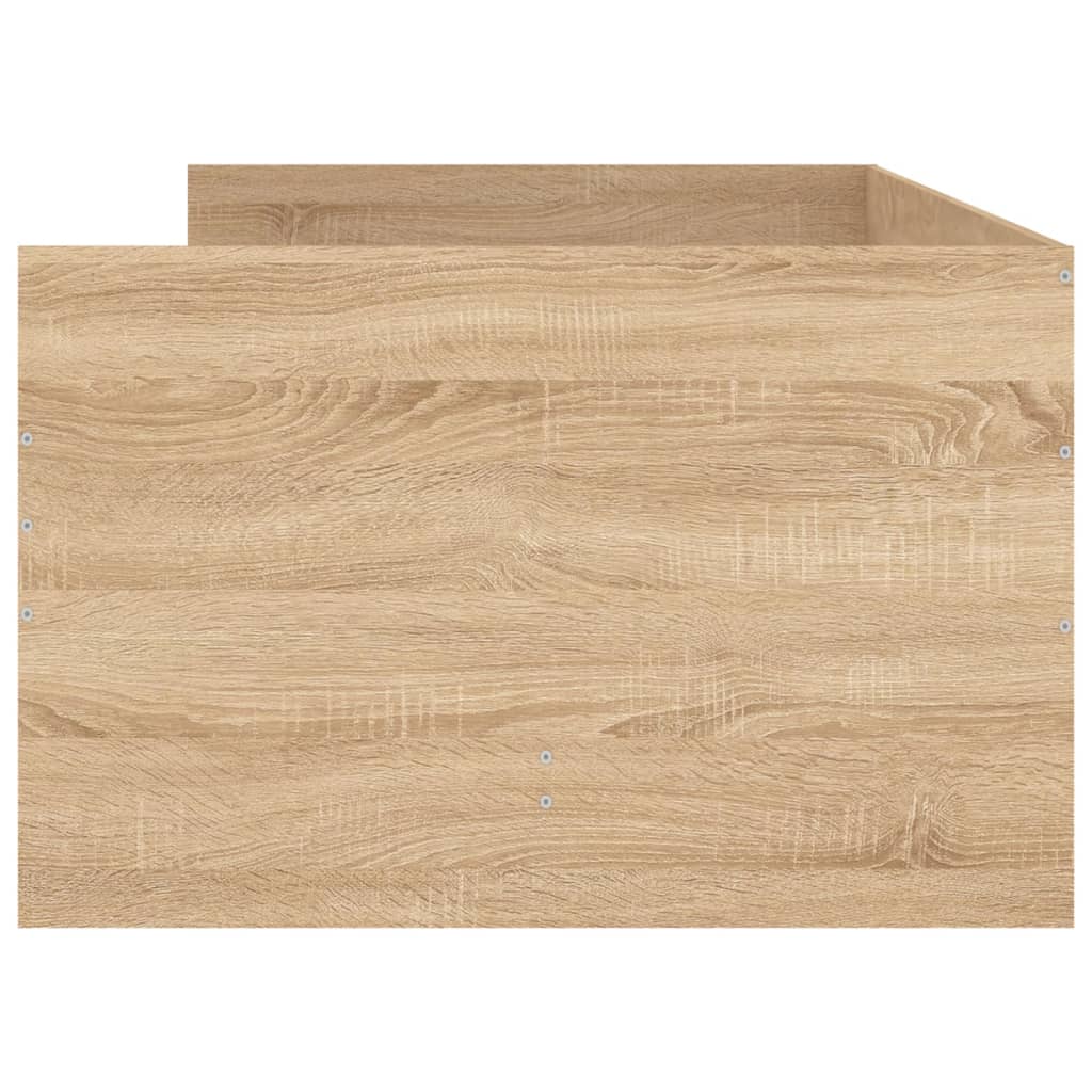 Bed Frame with Drawers without Mattress Sonoma Oak 90x200 cm