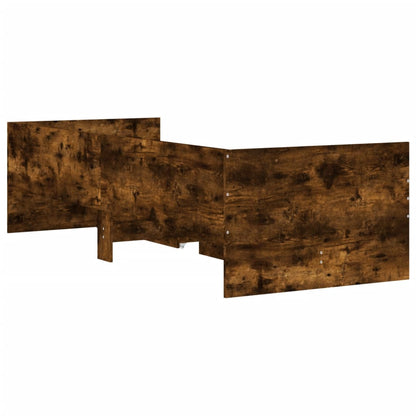 Bed Frame with Drawers without Mattress Smoked Oak 90x200 cm