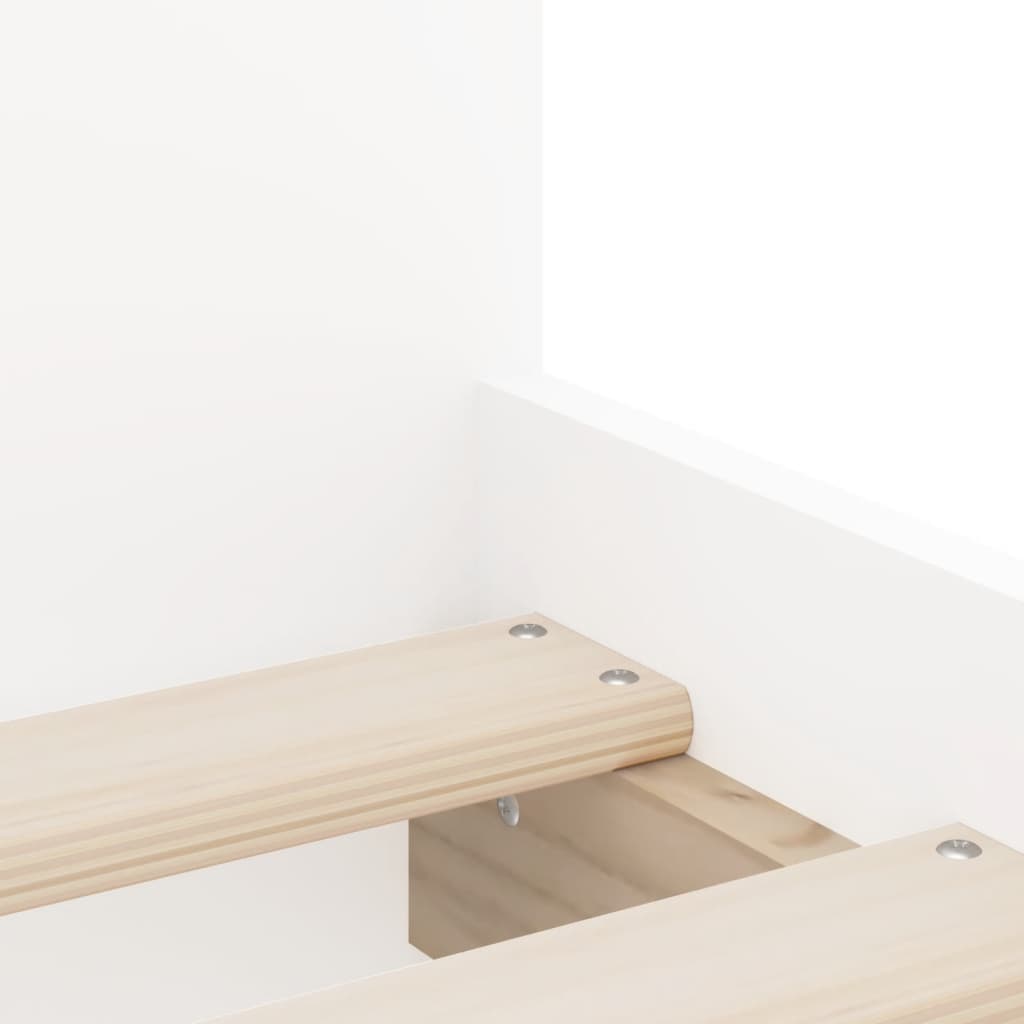 Bed Frame with Drawers without Mattress White 90x200 cm