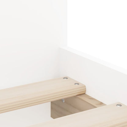Bed Frame with Drawers without Mattress White 90x200 cm