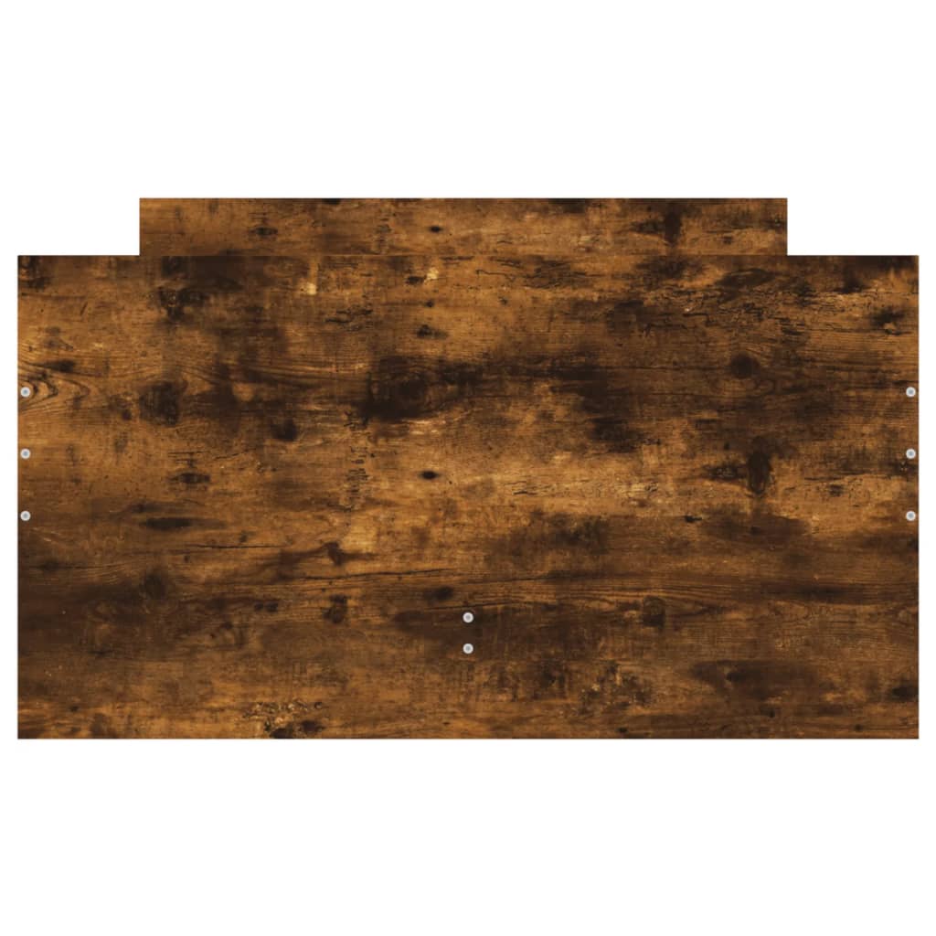 Bed Frame with Drawers without Mattress Smoked Oak 90x190 cm Single