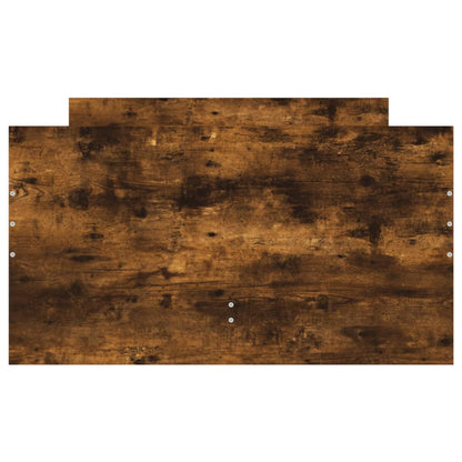 Bed Frame with Drawers without Mattress Smoked Oak 90x190 cm Single