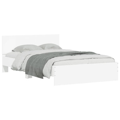 Bed Frame without Mattress White 120x200 cm