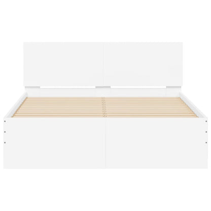 Bed Frame without Mattress White 120x200 cm