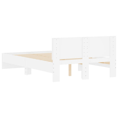 Bed Frame without Mattress White 120x200 cm
