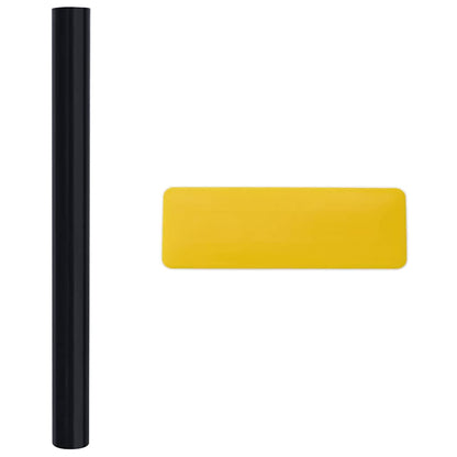 Window Films 5 pcs Static Frosted Black PVC