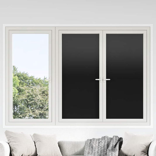 Window Films 5 pcs Static Frosted Black PVC
