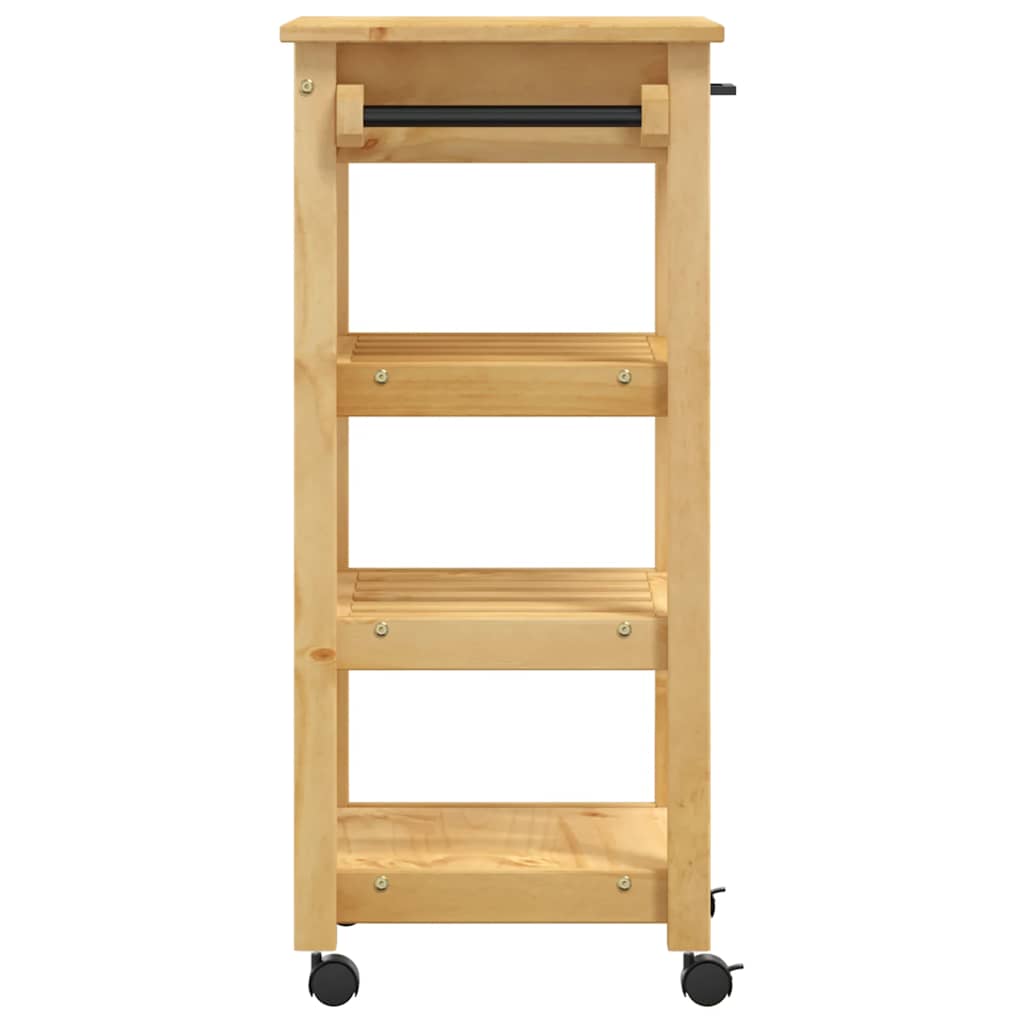 Kitchen Trolley MONZA 48x40x88.5 cm Solid Wood Pine