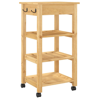 Kitchen Trolley MONZA 48x40x88.5 cm Solid Wood Pine