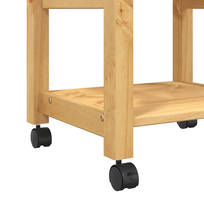 Kitchen Trolley MONZA 48x40x88.5 cm Solid Wood Pine
