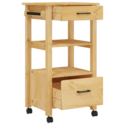 Kitchen Trolley MONZA 48x40x88.5 cm Solid Wood Pine