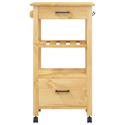 Kitchen Trolley MONZA 48x40x88.5 cm Solid Wood Pine