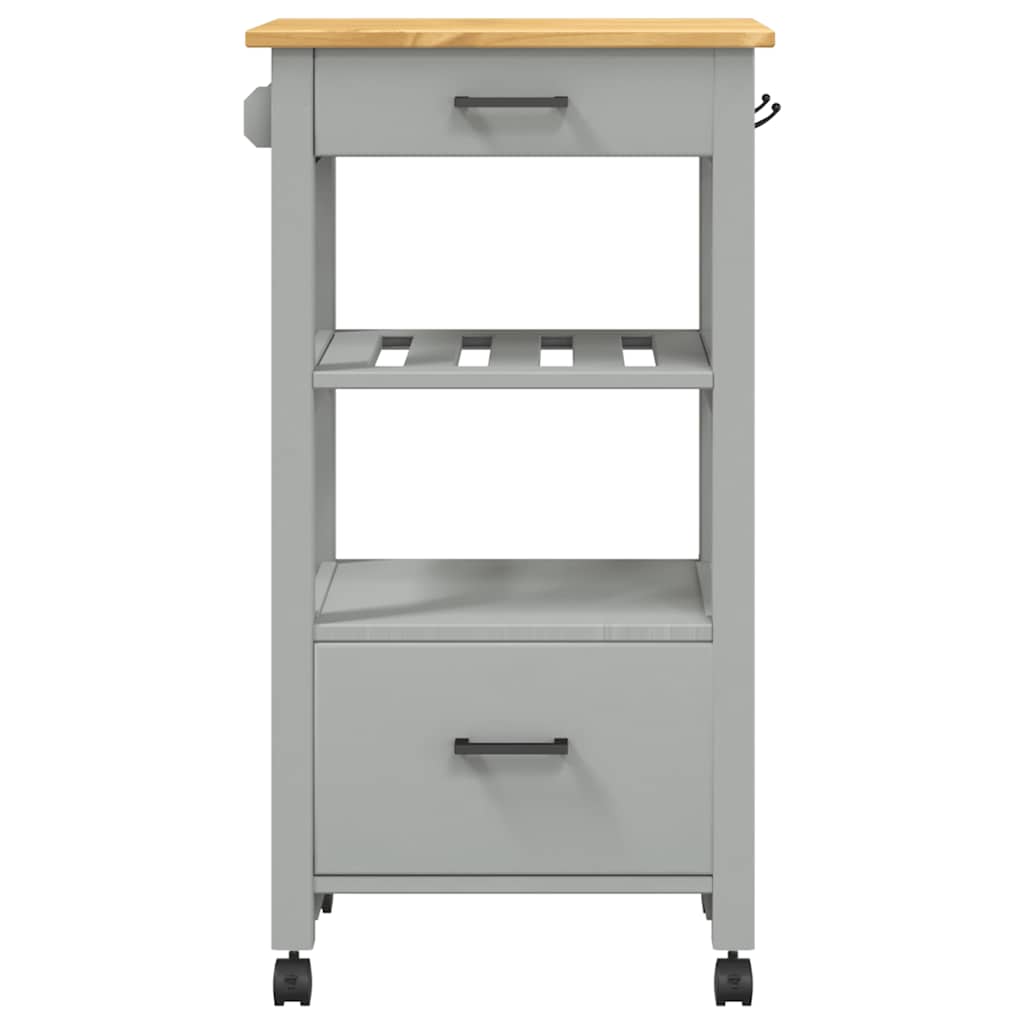 Kitchen Trolley MONZA 48x40x88.5 cm Solid Wood Pine