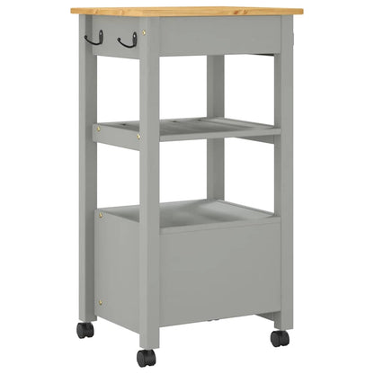 Kitchen Trolley MONZA 48x40x88.5 cm Solid Wood Pine