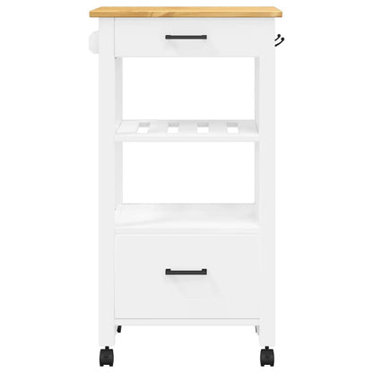Kitchen Trolley MONZA 48x40x88.5 cm Solid Wood Pine