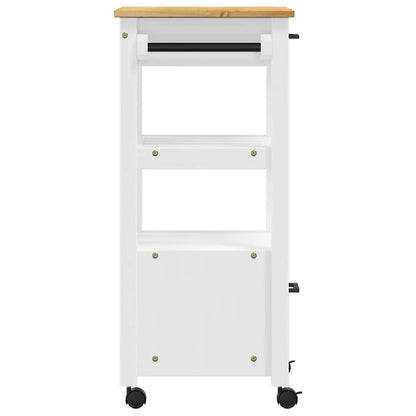 Kitchen Trolley MONZA 48x40x88.5 cm Solid Wood Pine