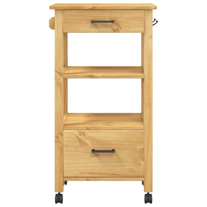 Kitchen Trolley MONZA 48x40x88.5 cm Solid Wood Pine