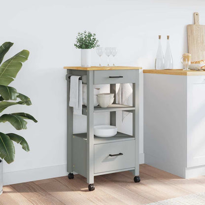 Kitchen Trolley MONZA 48x40x88.5 cm Solid Wood Pine