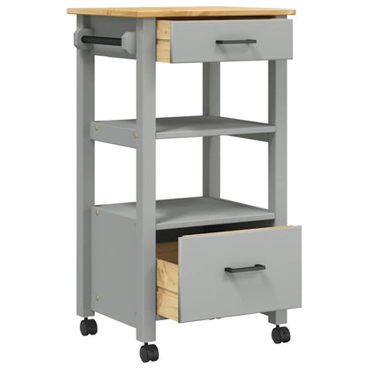 Kitchen Trolley MONZA 48x40x88.5 cm Solid Wood Pine