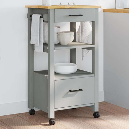 Kitchen Trolley MONZA 48x40x88.5 cm Solid Wood Pine