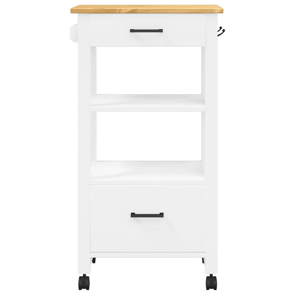 Kitchen Trolley MONZA 48x40x88.5 cm Solid Wood Pine