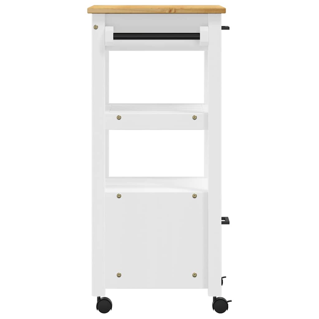 Kitchen Trolley MONZA 48x40x88.5 cm Solid Wood Pine