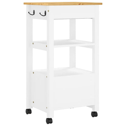Kitchen Trolley MONZA 48x40x88.5 cm Solid Wood Pine