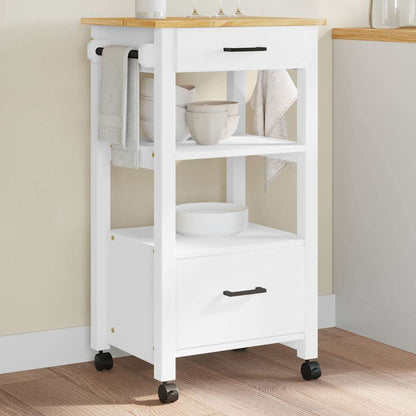 Kitchen Trolley MONZA 48x40x88.5 cm Solid Wood Pine
