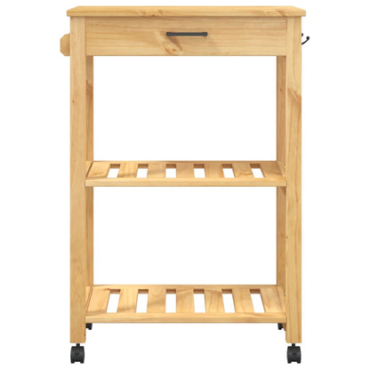 Kitchen Trolley MONZA 60x40x88.5 cm Solid Wood Pine
