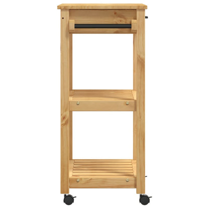 Kitchen Trolley MONZA 60x40x88.5 cm Solid Wood Pine