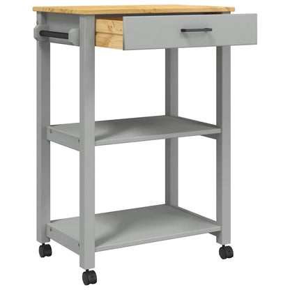 Kitchen Trolley MONZA 60x40x88.5 cm Solid Wood Pine