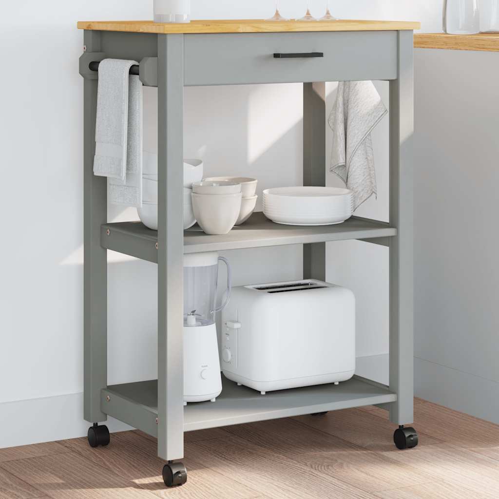 Kitchen Trolley MONZA 60x40x88.5 cm Solid Wood Pine