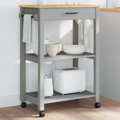 Kitchen Trolley MONZA 60x40x88.5 cm Solid Wood Pine