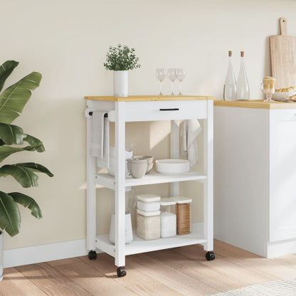 Kitchen Trolley MONZA 60x40x88.5 cm Solid Wood Pine