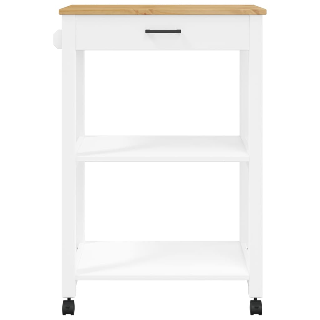 Kitchen Trolley MONZA 60x40x88.5 cm Solid Wood Pine