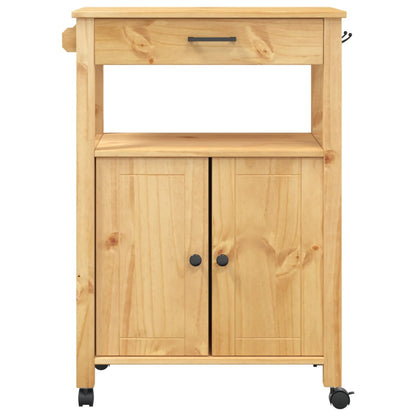 Kitchen Trolley MONZA 60x40x88.5 cm Solid Wood Pine