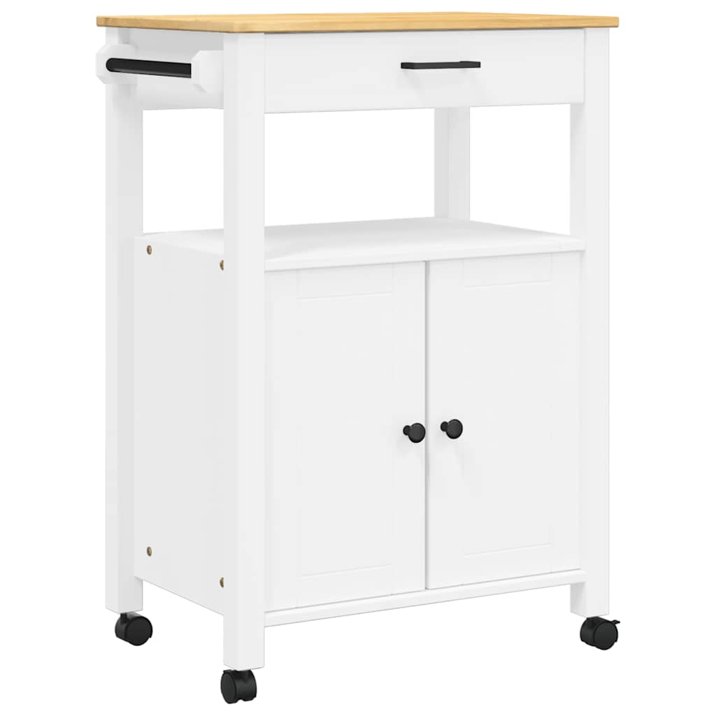 Kitchen Trolley MONZA 60x40x88.5 cm Solid Wood Pine