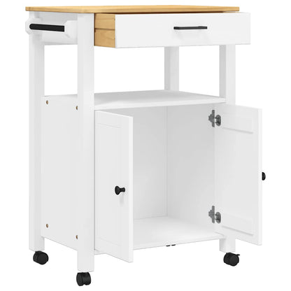 Kitchen Trolley MONZA 60x40x88.5 cm Solid Wood Pine