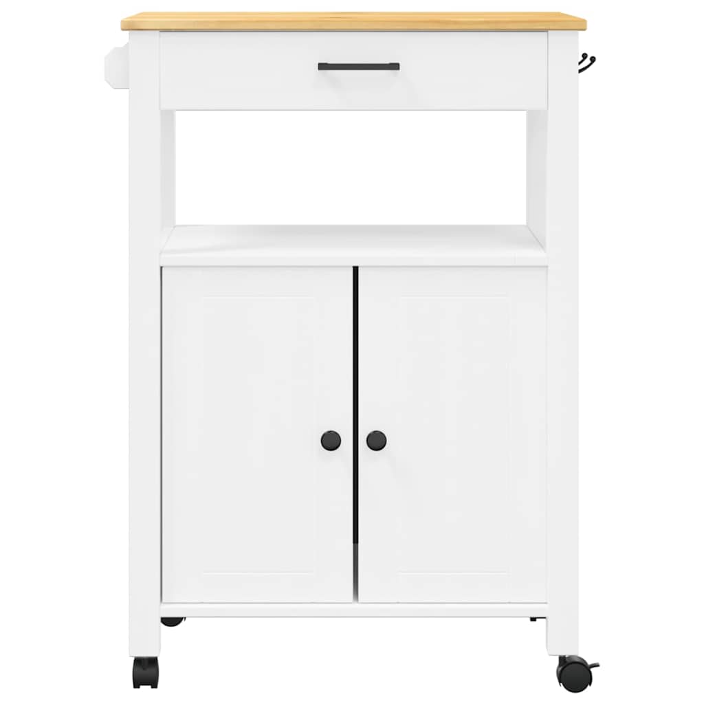 Kitchen Trolley MONZA 60x40x88.5 cm Solid Wood Pine