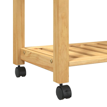 Kitchen Trolley MONZA 84x40x88.5 cm Solid Wood Pine
