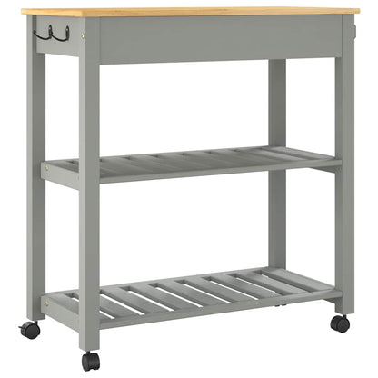 Kitchen Trolley MONZA 84x40x88.5 cm Solid Wood Pine