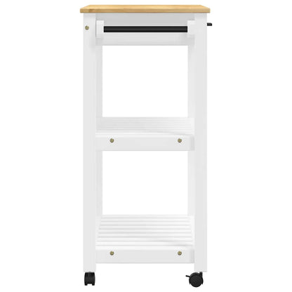 Kitchen Trolley MONZA 84x40x88.5 cm Solid Wood Pine