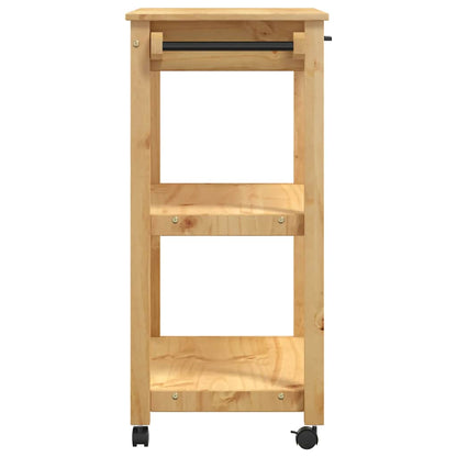 Kitchen Trolley MONZA 84x40x88.5 cm Solid Wood Pine