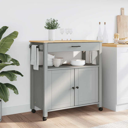 Kitchen Trolley MONZA 84x40x88.5 cm Solid Wood Pine