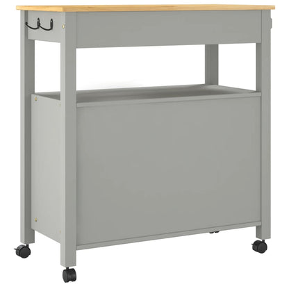 Kitchen Trolley MONZA 84x40x88.5 cm Solid Wood Pine