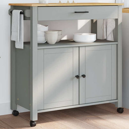 Kitchen Trolley MONZA 84x40x88.5 cm Solid Wood Pine