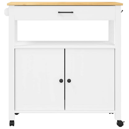 Kitchen Trolley MONZA 84x40x88.5 cm Solid Wood Pine