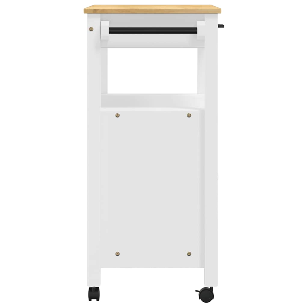 Kitchen Trolley MONZA 84x40x88.5 cm Solid Wood Pine