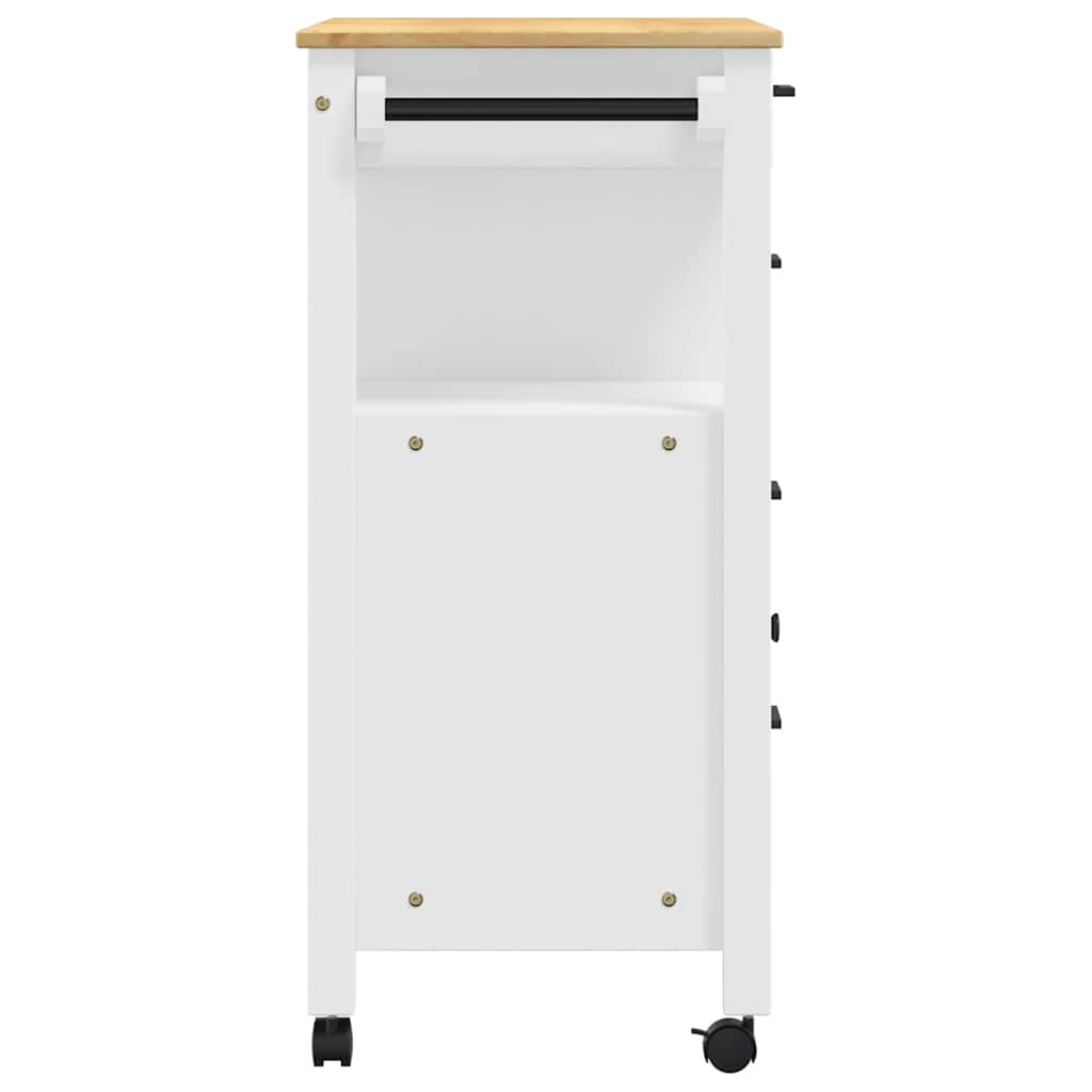 Kitchen Trolley MONZA 84x40x88.5 cm Solid Wood Pine